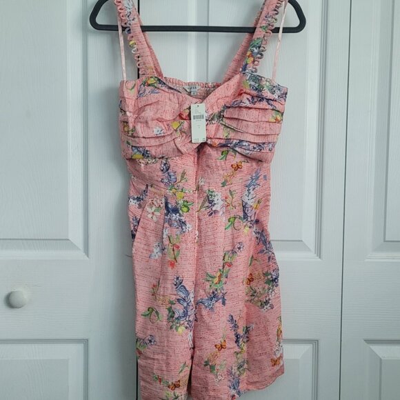 NEW ANTHROPOLOGIE Ranna Gill Floral Linen Romper Size S - Picture 6 of 8